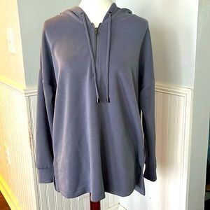 Cable & Gauge Sport Blue Hooded Shirt Sz L